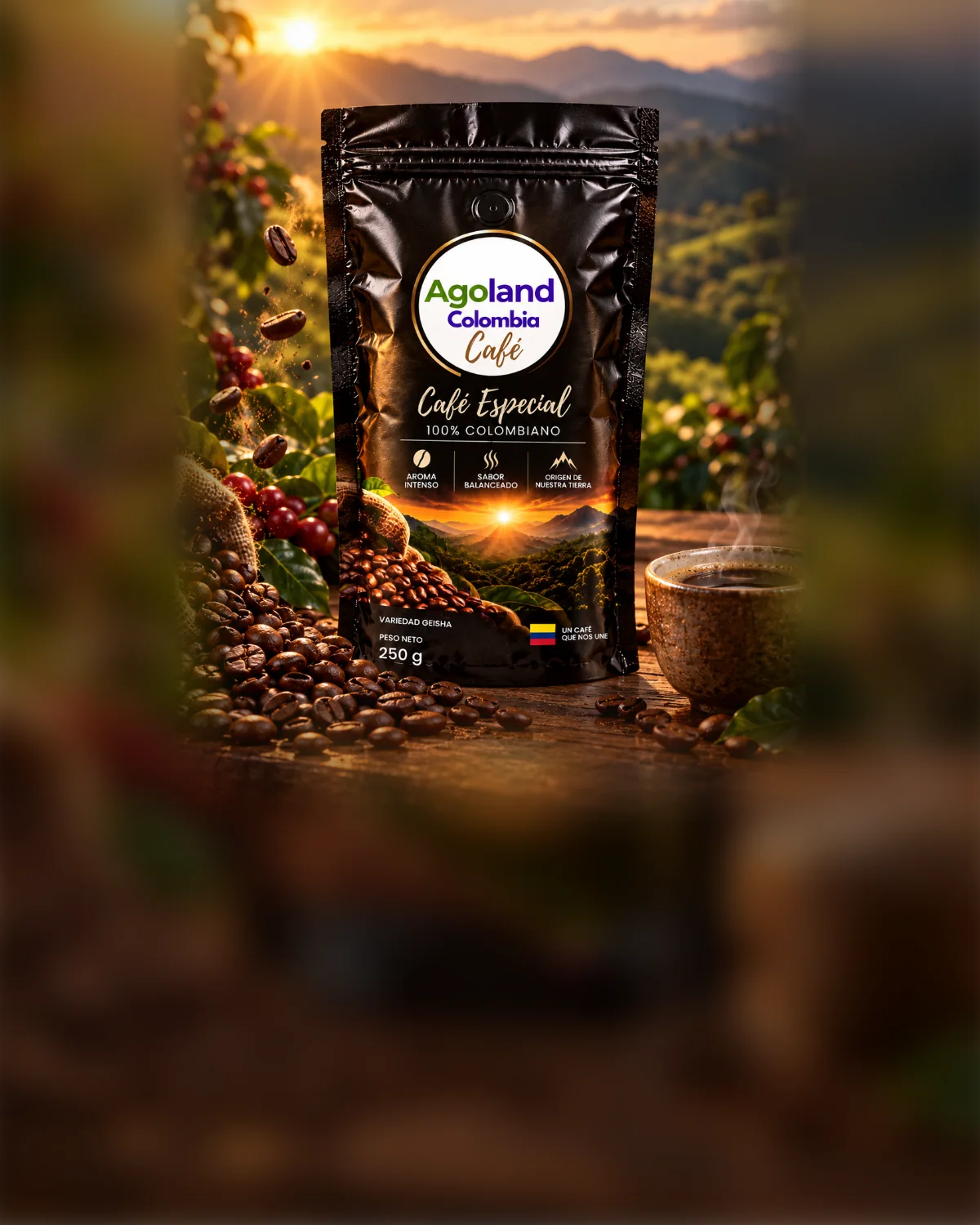 Agoland Colombia Coffee bag, 100% Colombian specialty coffee